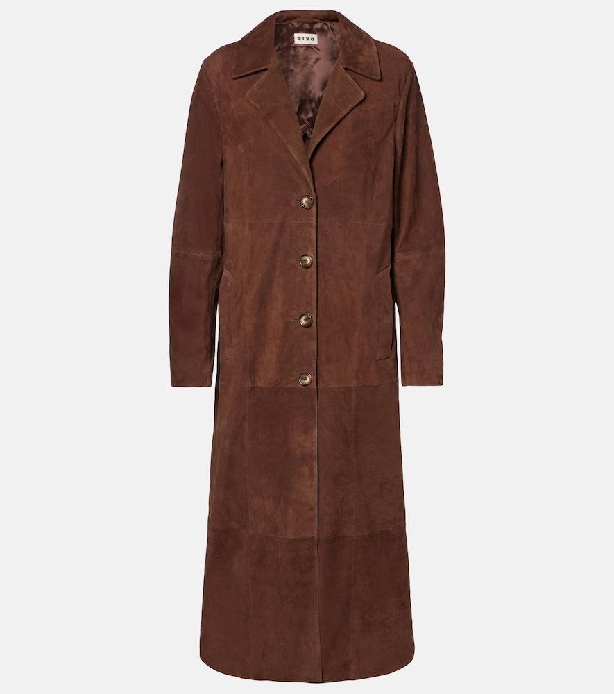 rixo astraea suede coat