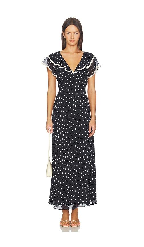 rixo bethea dress in navy. - size s (also in xxs, xs)
