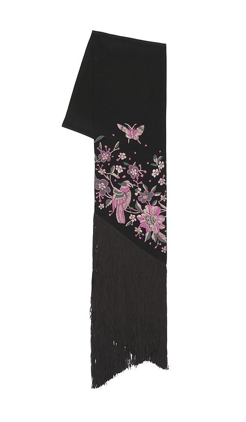 rixo casandra scarf in black.