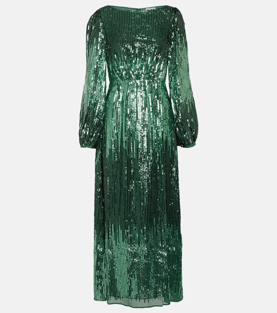 rixo coco sequined maxi dress