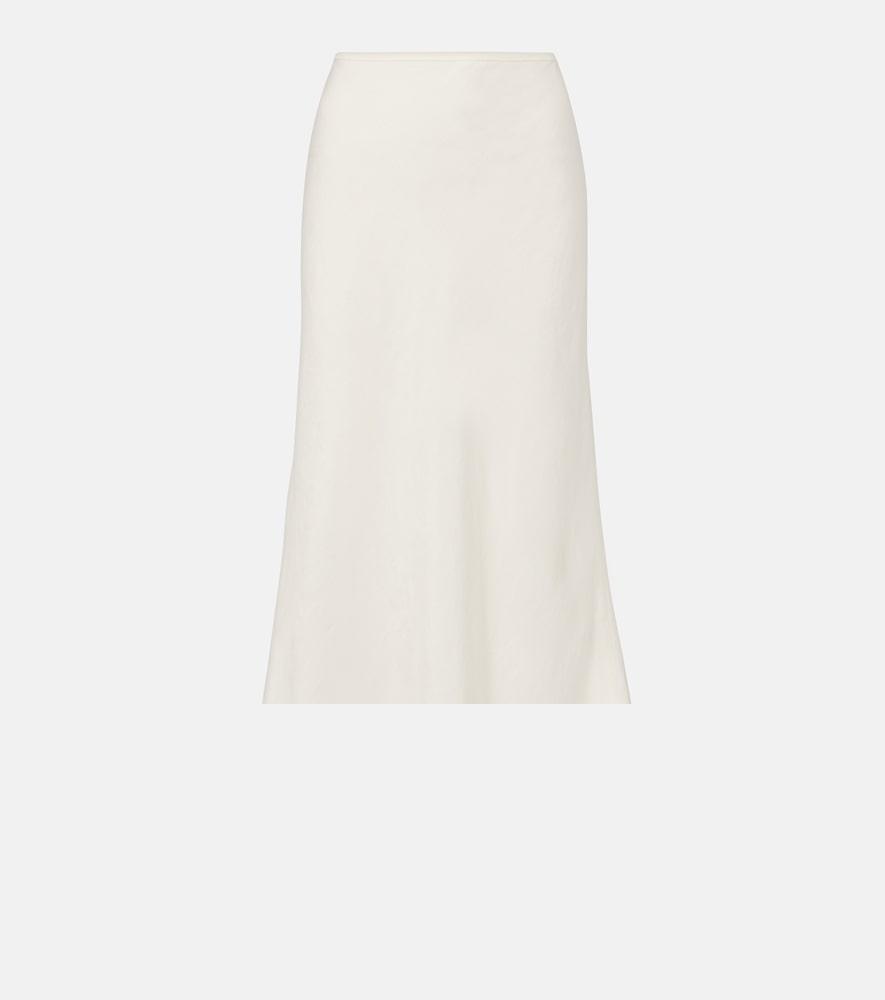 rixo crystal lace-trimmed cotton maxi skirt