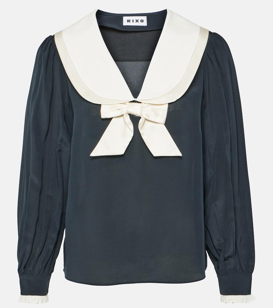 rixo eimer silk blouse