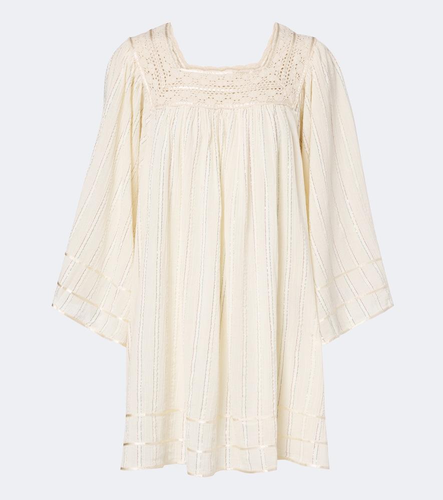 rixo estele lurex cotton-blend kaftan