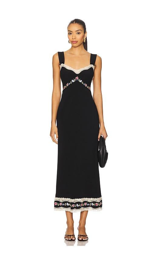 rixo lucie dress in black. - size m (also in xxs, xs)