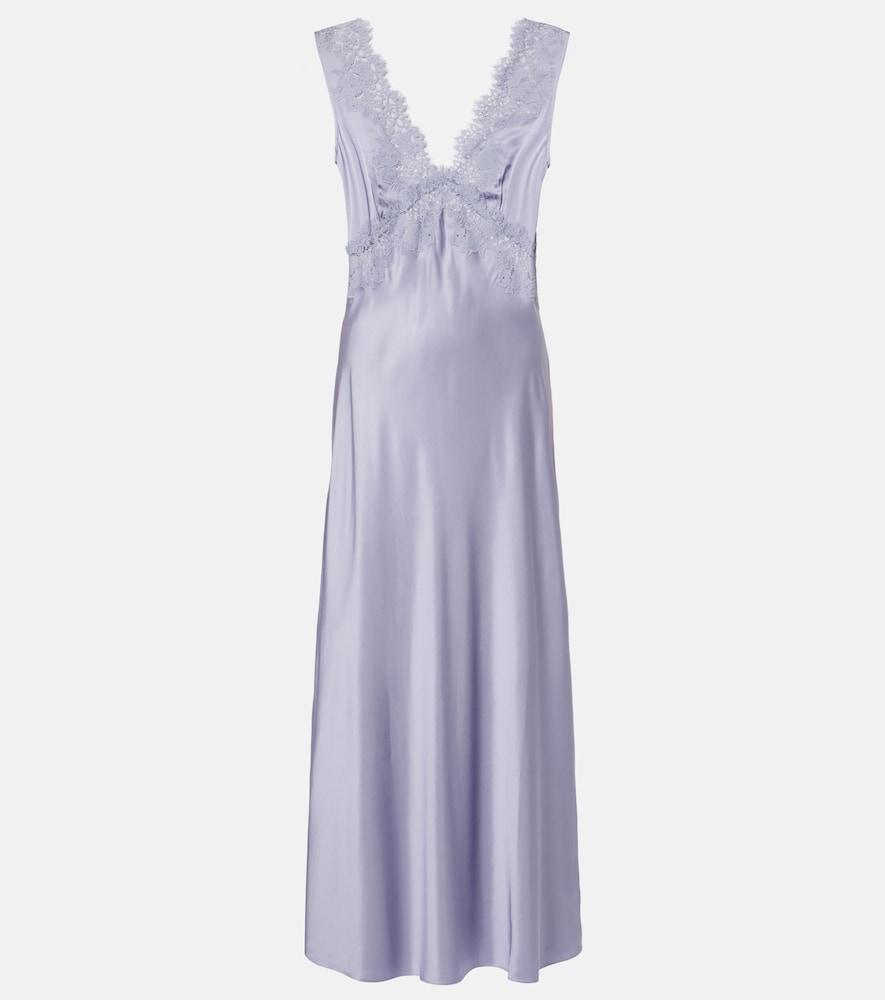 rixo lysandra lace-trimmed satin maxi dress