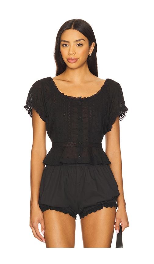 rixo sandi top in black. - size l (also in m, s)