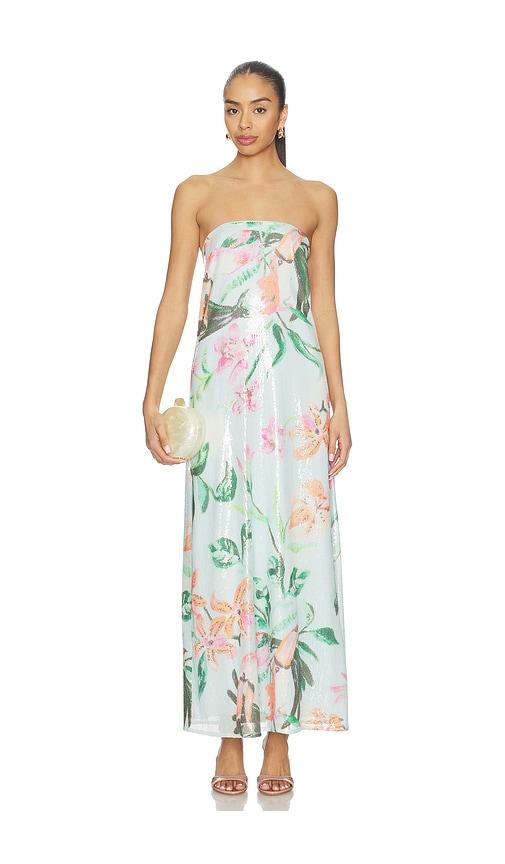 roame. bianca sequin gown in baby blue. - size m (also in xs, s)