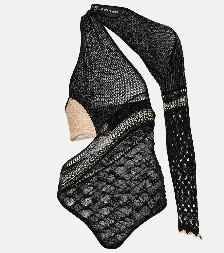 roberta einer dina asymmetric knit bodysuit