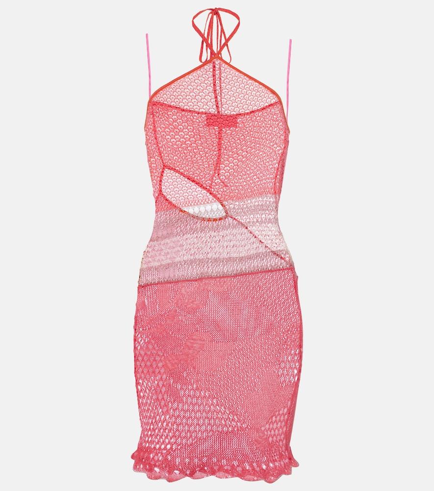 roberta einer natalie knitted cotton minidress