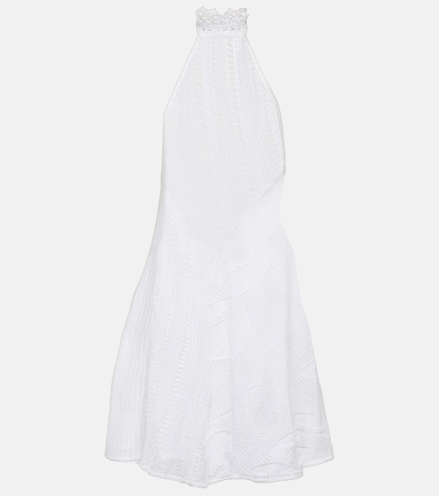 roberta einer sleek halterneck knit minidress
