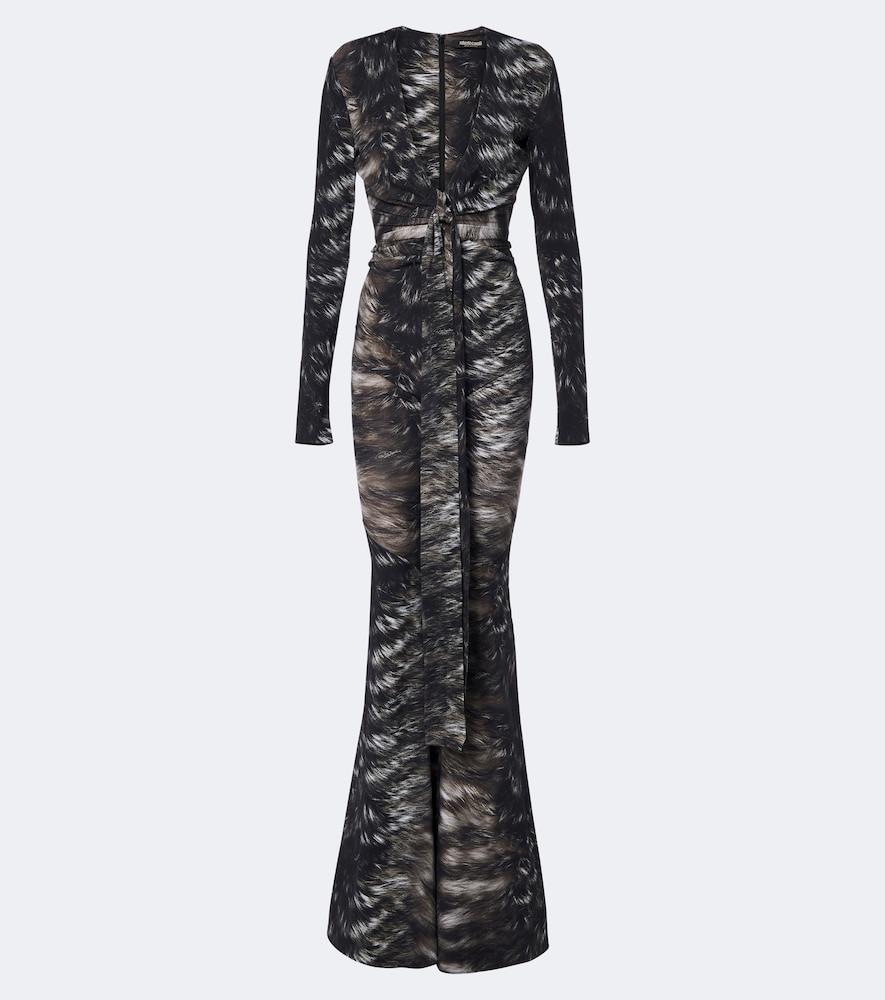 roberto cavalli printed jumpsuit