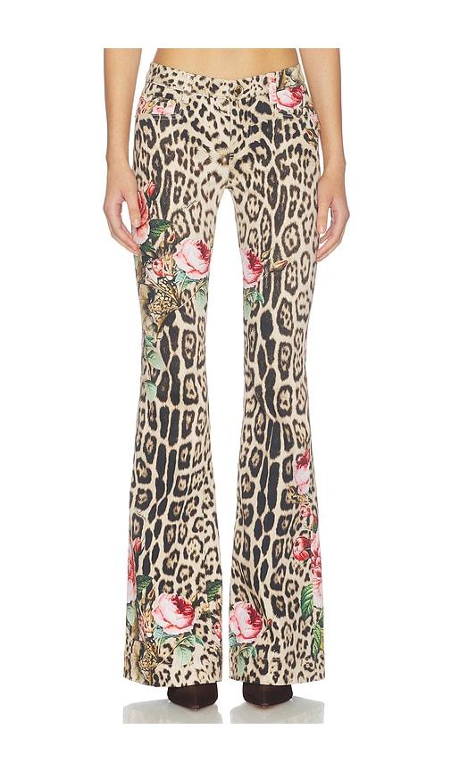 roberto cavalli trousers in multi. - size 40/4 (also in 42/6)