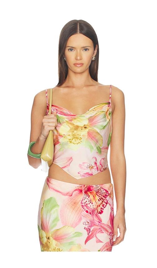 rococo sand cowl neck top in pink. - size m (also in s, xl, xs, xxl)