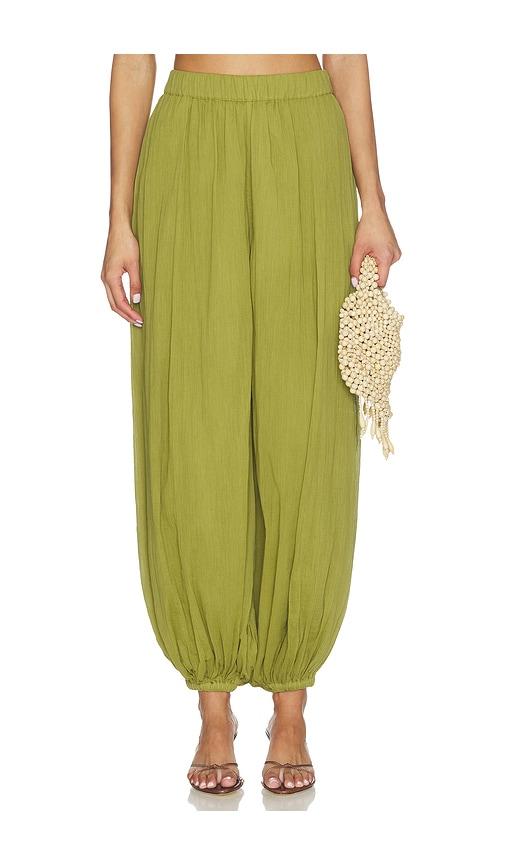 rococo sand harem pants in green. - size l (also in s, xxs, xs, m, xl, xxl)