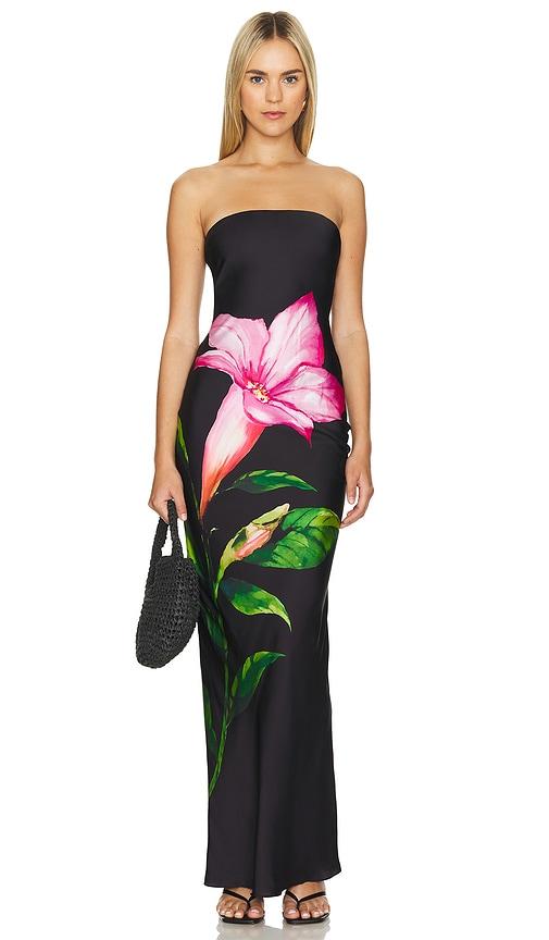 rococo sand maxi dress in black. - size m (also in xs, l, xl)