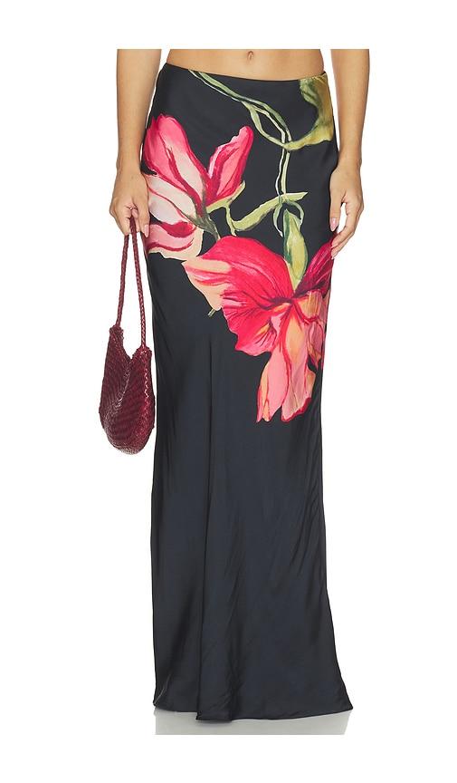 rococo sand maxi skirt in black. - size xl (also in xs, xxl)