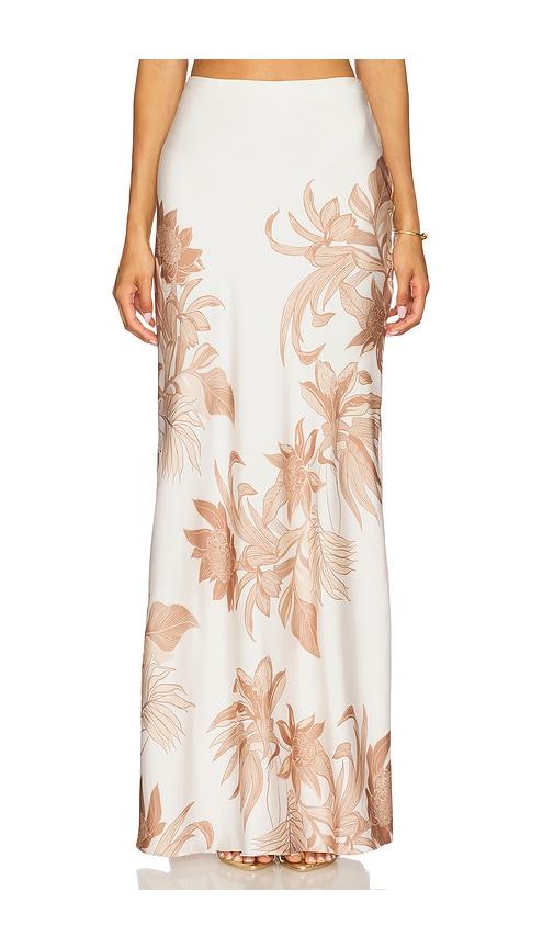rococo sand maxi skirt in ivory. - size l (also in xl)