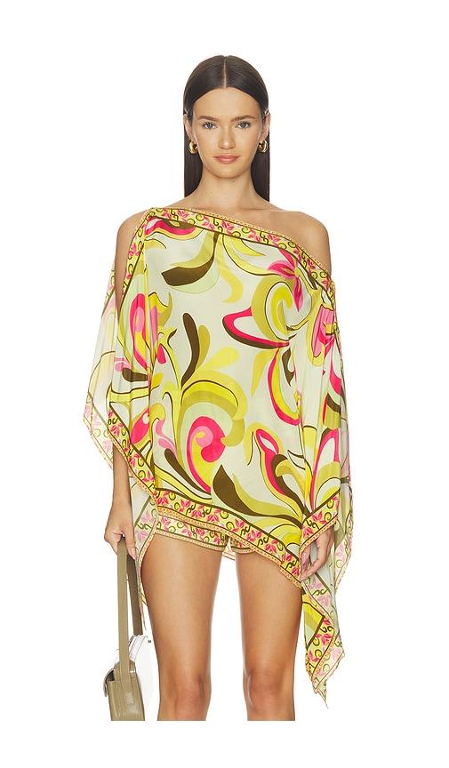 rococo sand square scarf top in multi. - size xxl (also in xxs)