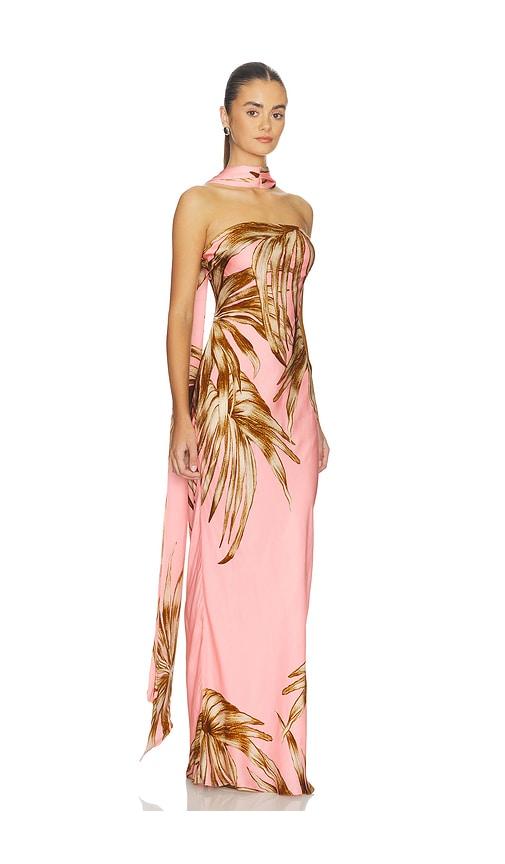 rococo sand strapless maxi dress in pink. - size l (also in s, xs, m)