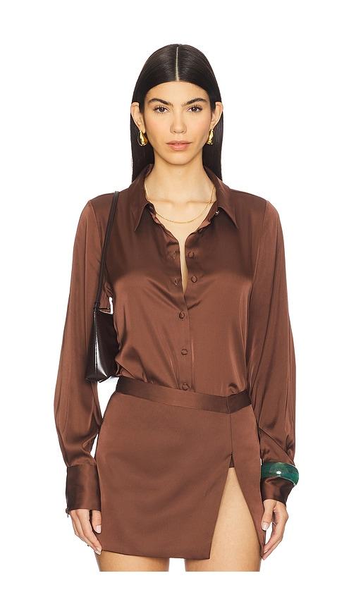 rococo sand x revolve shirt in brown. - size l (also in m, xl)