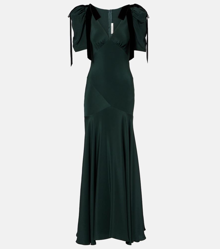 rodarte bow-detail silk cocktail dress