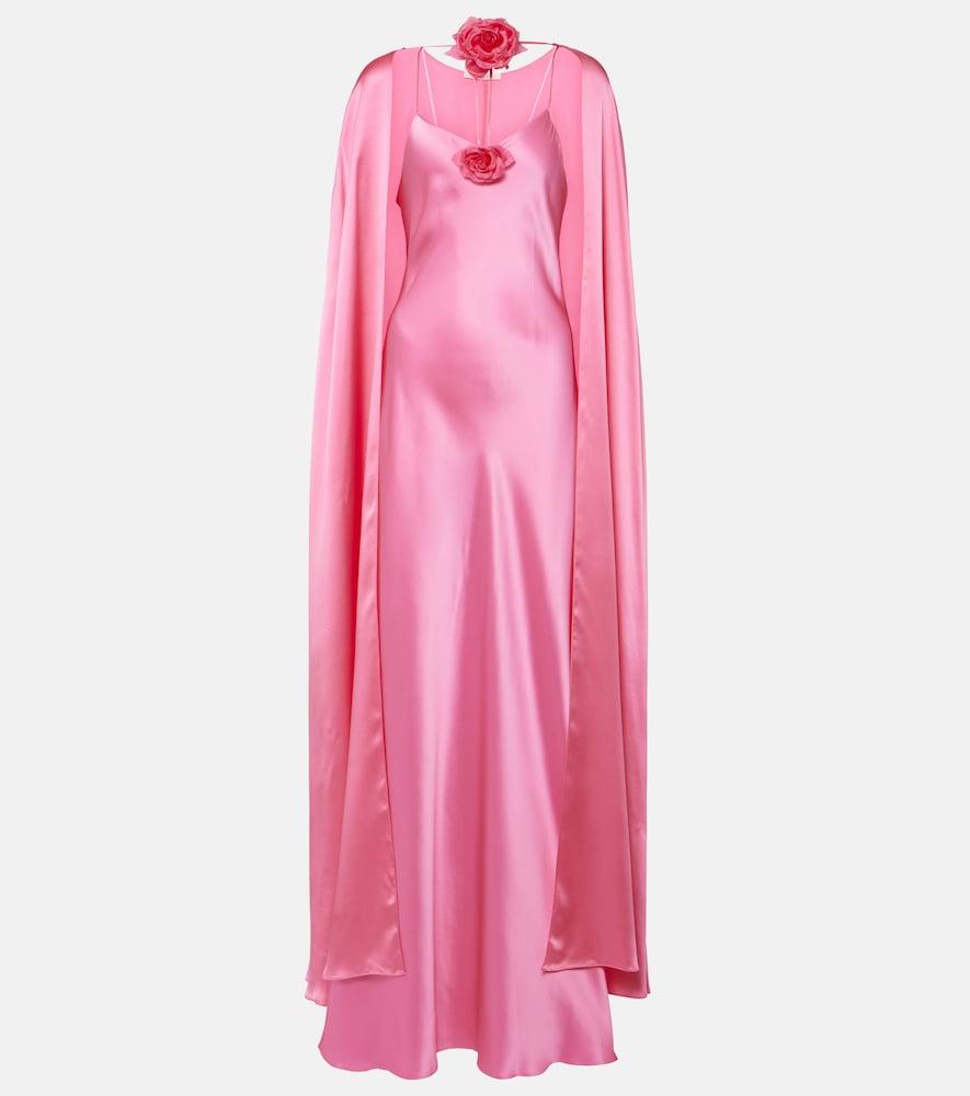 rodarte caped silk gown