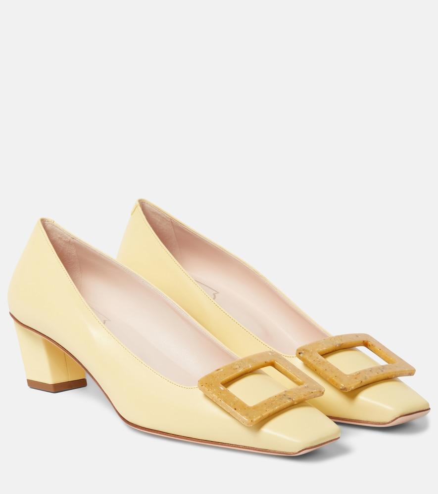roger vivier belle vivier 45 leather pumps