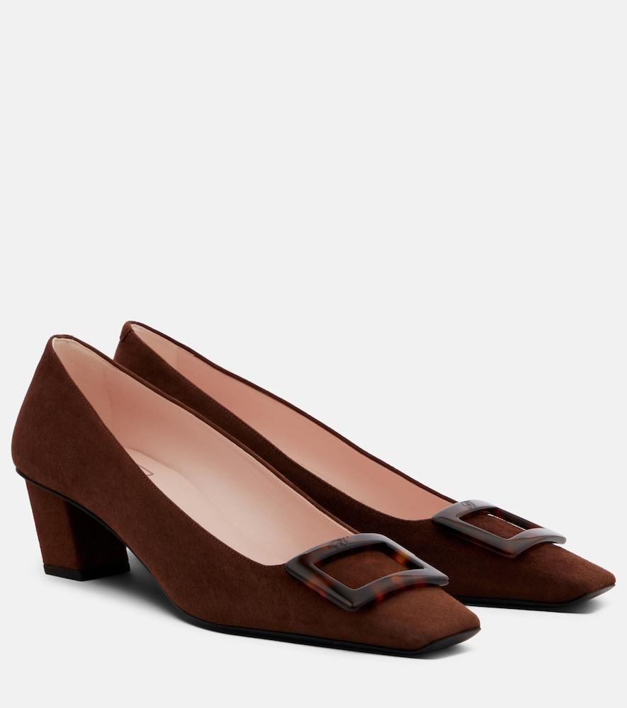 roger vivier belle vivier suede pumps