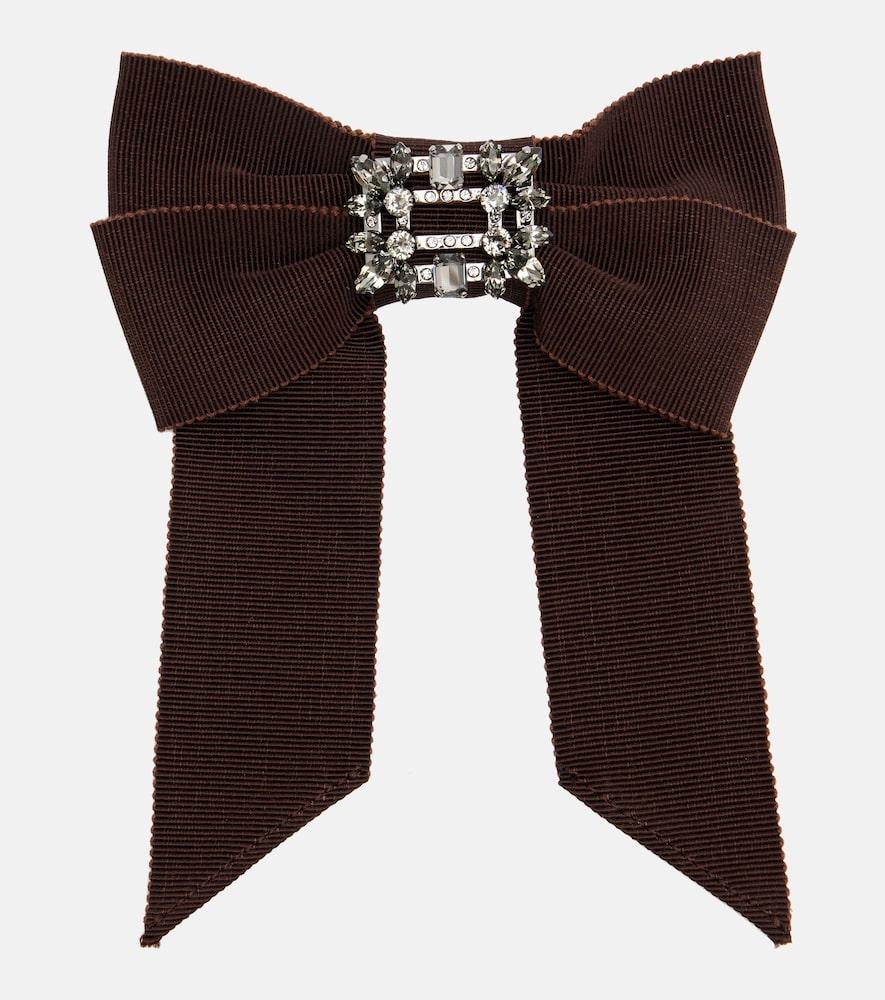 roger vivier broche vivier embellished hair clip