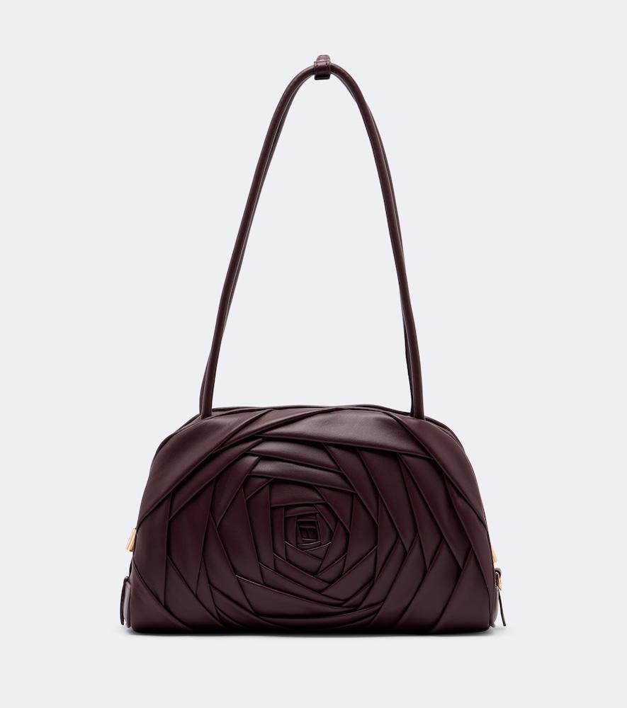 roger vivier roseline leather shoulder bag