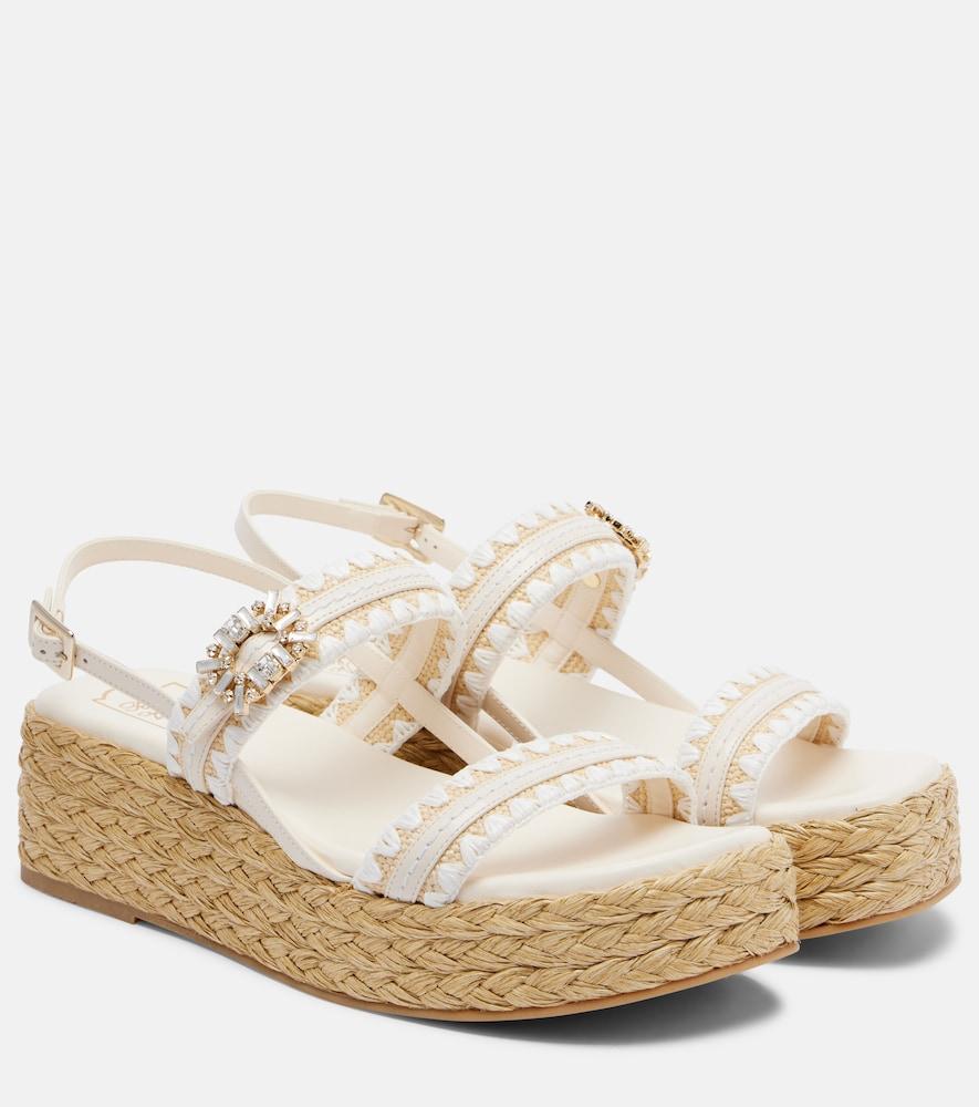 roger vivier summer strass espadrille sandals