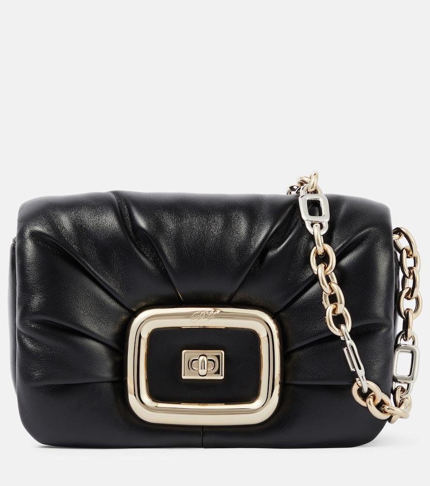 roger vivier viv' mini leather shoulder bag