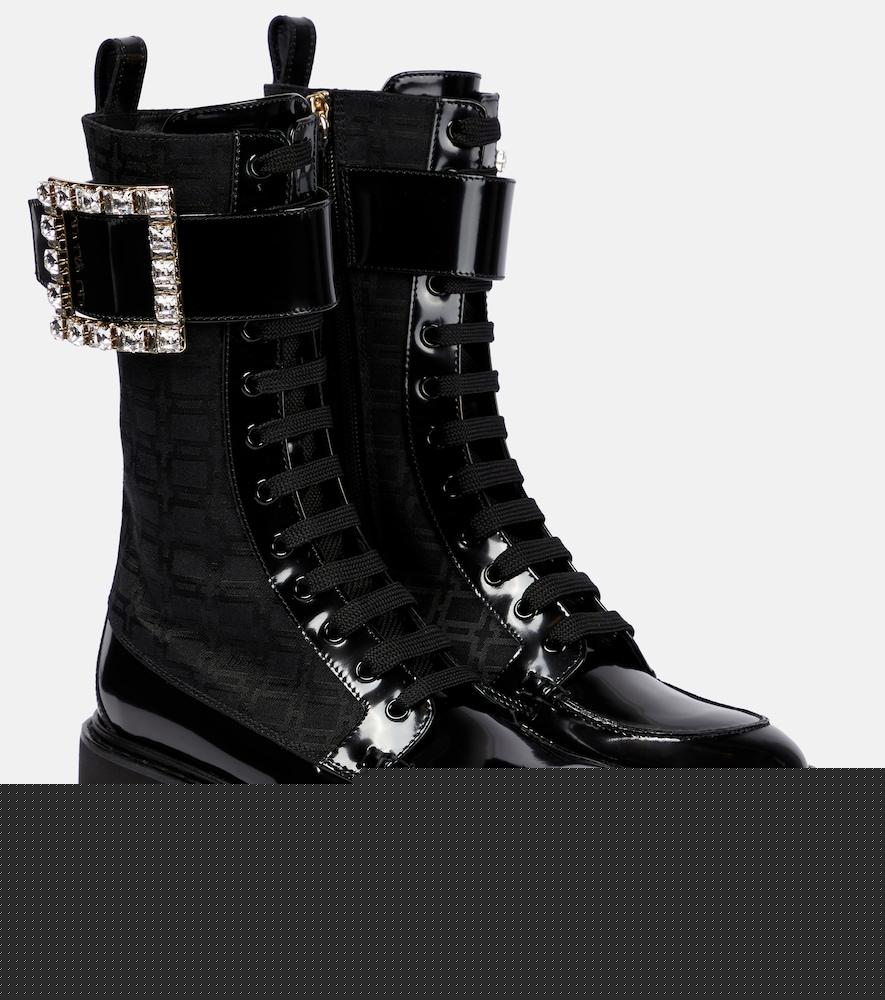 roger vivier viv' rangers strass ankle boots