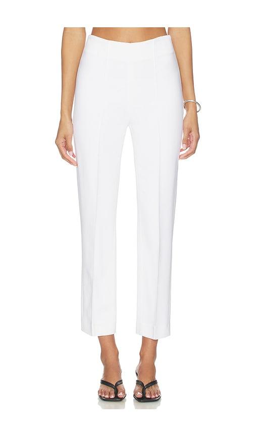rohe cigarette leg trousers in white. - size 36 (also in 40)