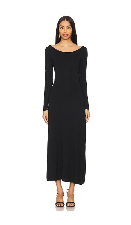 rohe off shoulder knitted dress in black. - size 36/4 (also in 40/8)