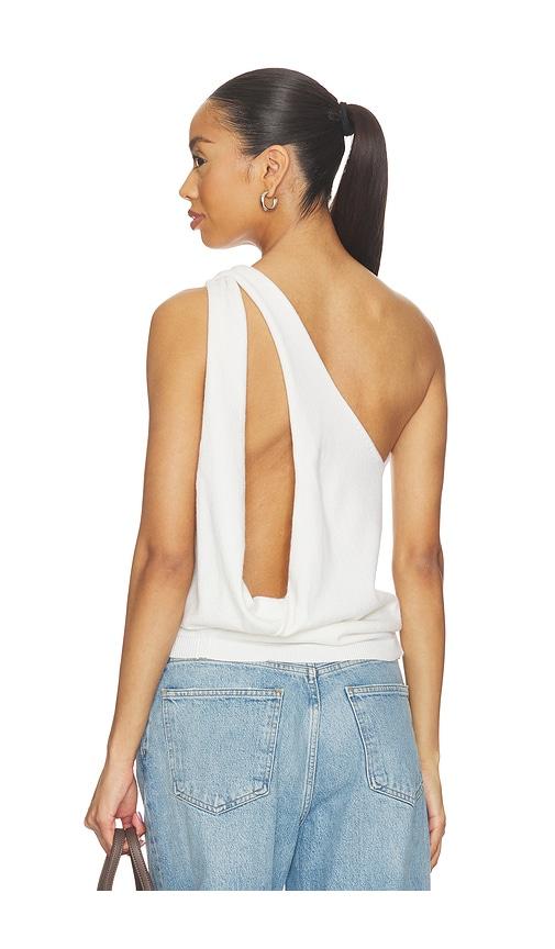 rohe sculptural knitted top in white. - size 34 (also in 36, 40, 42)