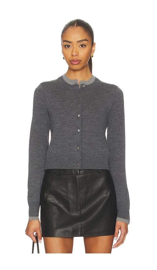 rokh layered cardigan in grey. - size l (also in s, m)