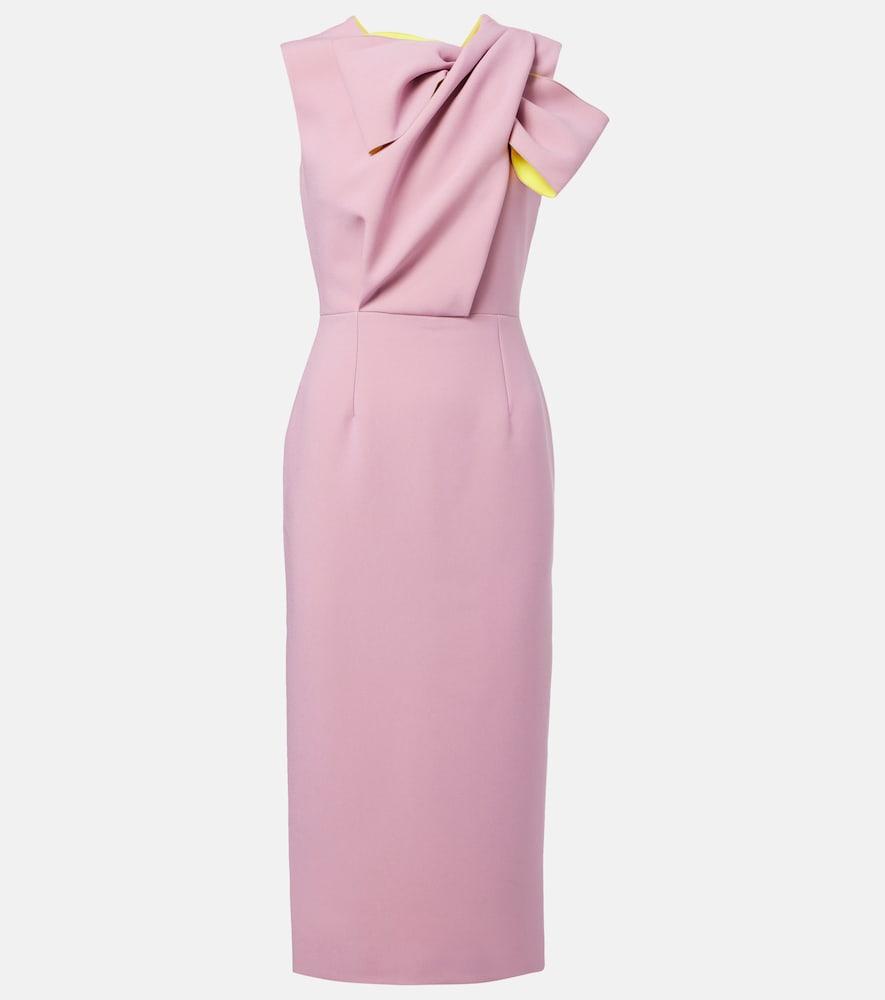 roksanda bow-detail crêpe dress