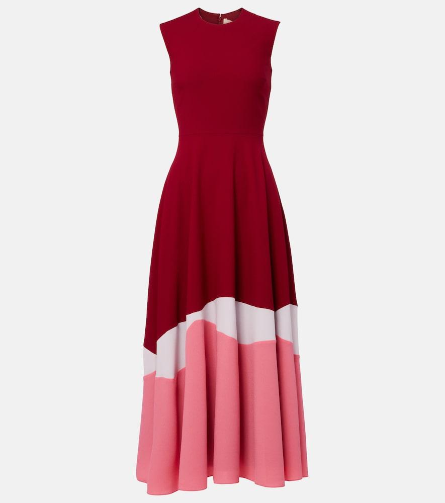 roksanda gradient crêpe cocktail dress
