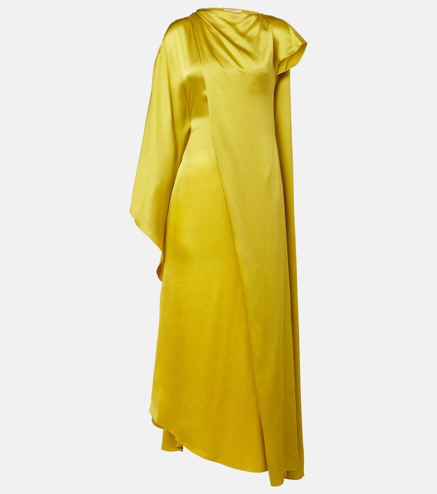 roksanda hiba caped silk gown