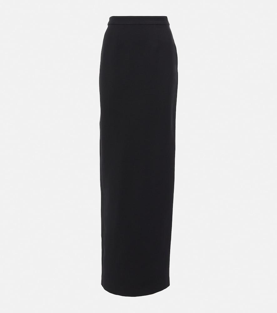 roland mouret asymmetrical wool and silk maxi skirt