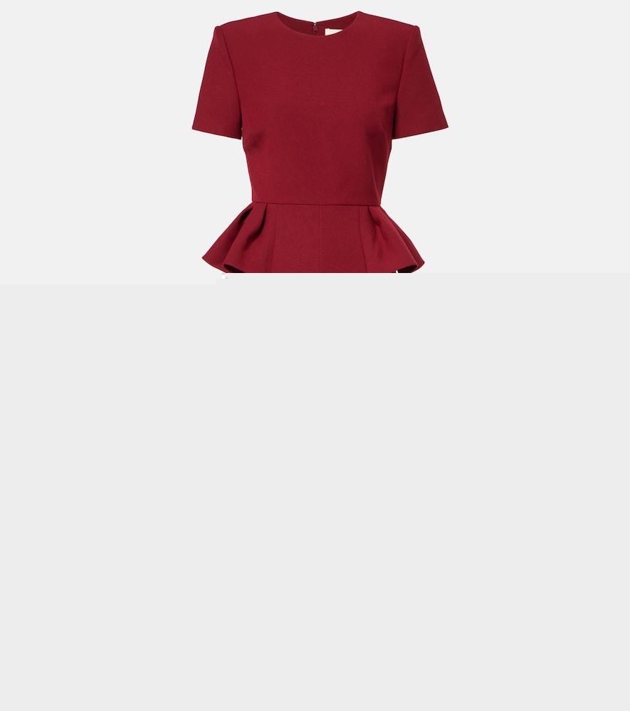 roland mouret crêpe midi dress