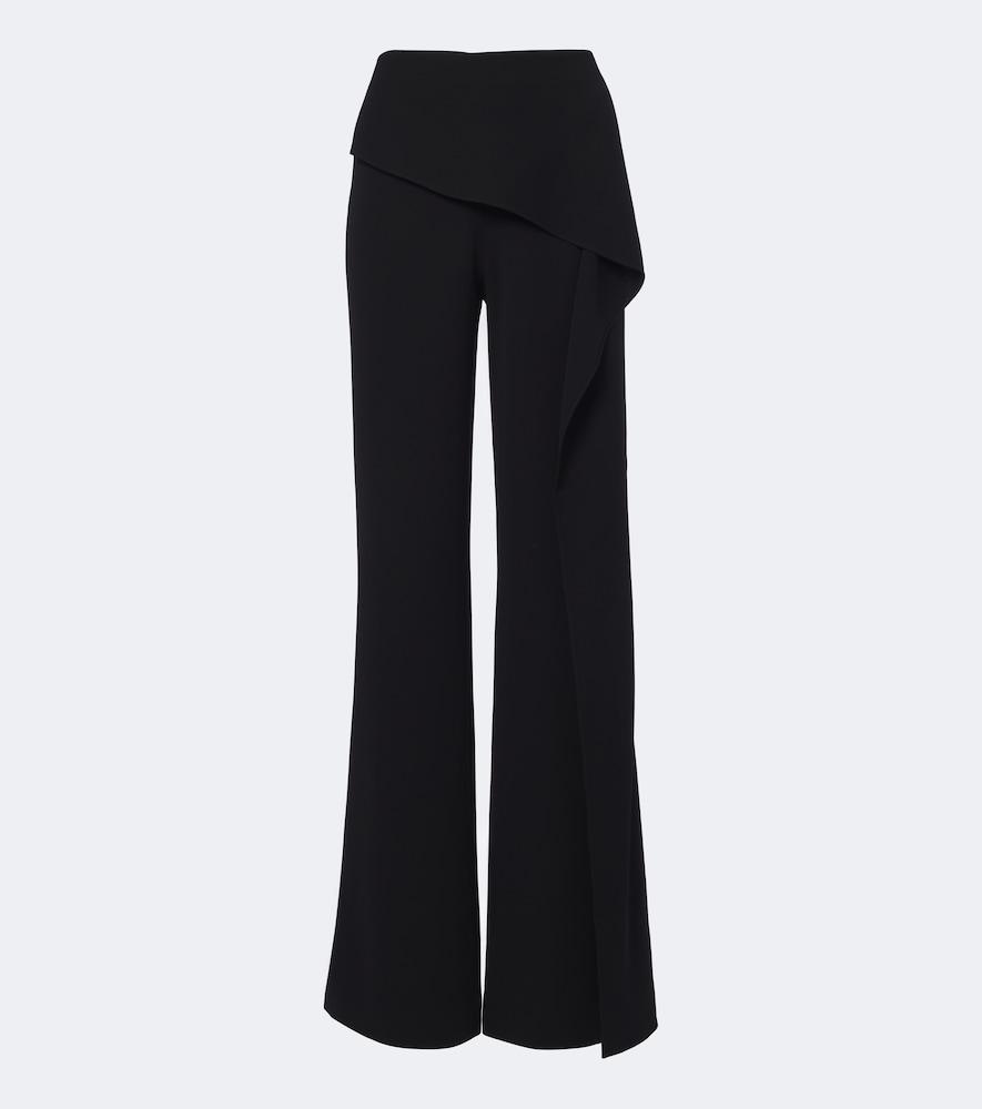 roland mouret draped wide-leg pants