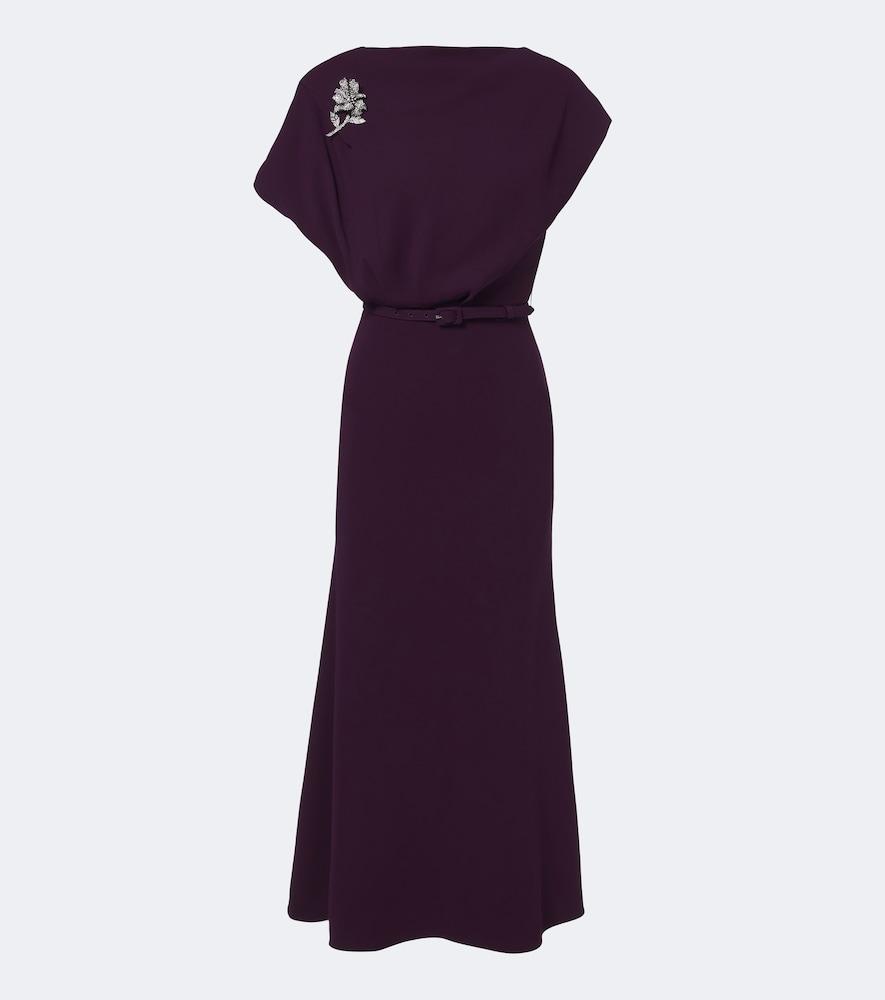 roland mouret embellished cady cocktail dress