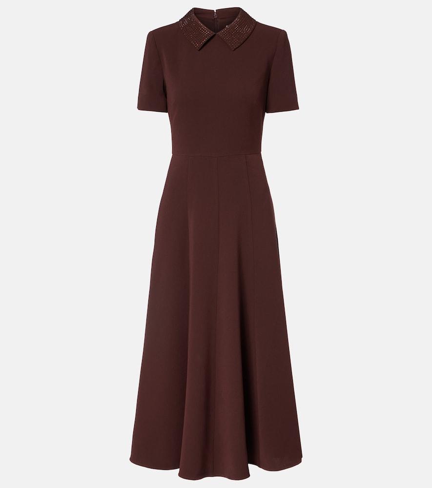 roland mouret embellished cady midi dress