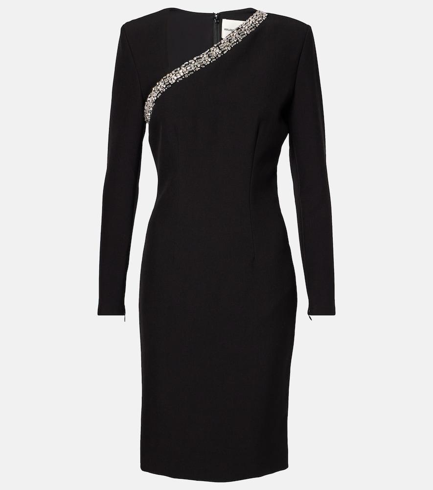 roland mouret embellished midi dress