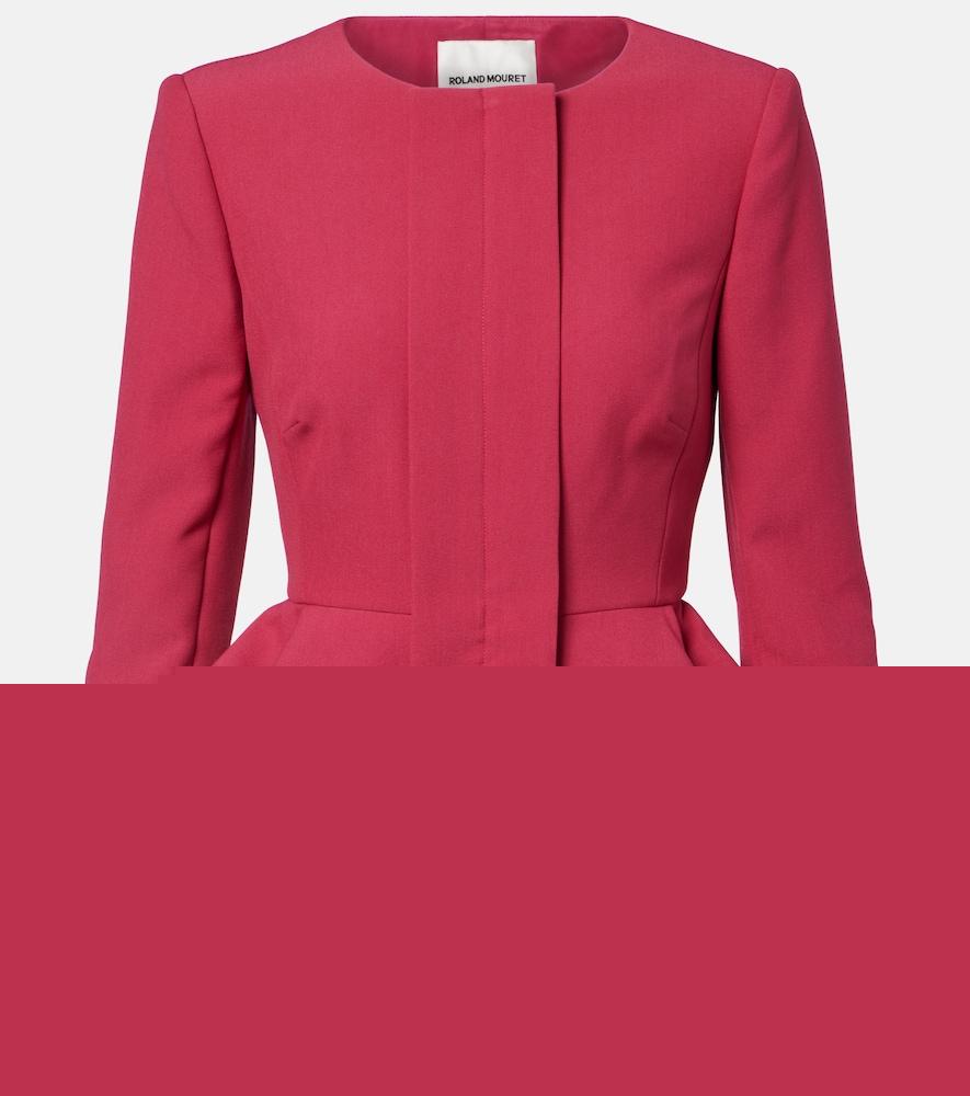 roland mouret peplum crêpe jacket