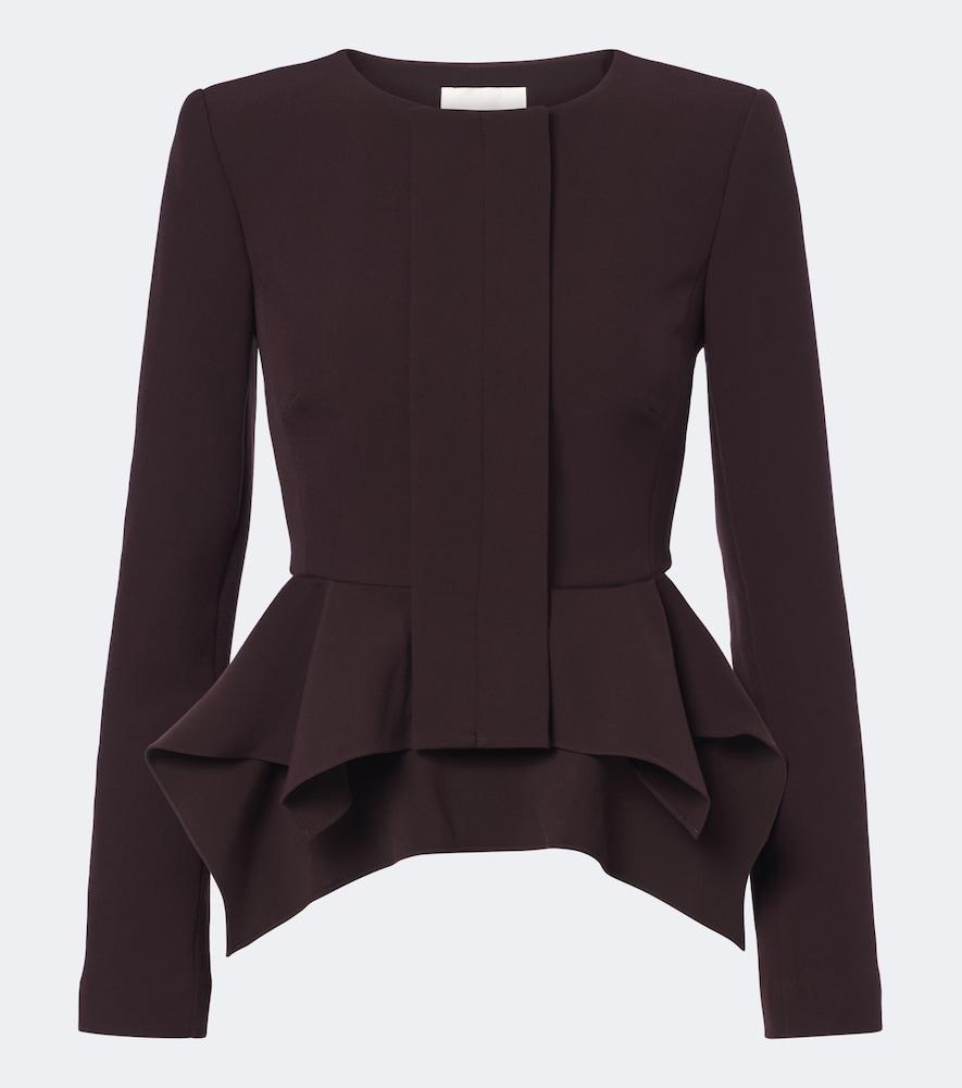 roland mouret peplum crêpe jacket