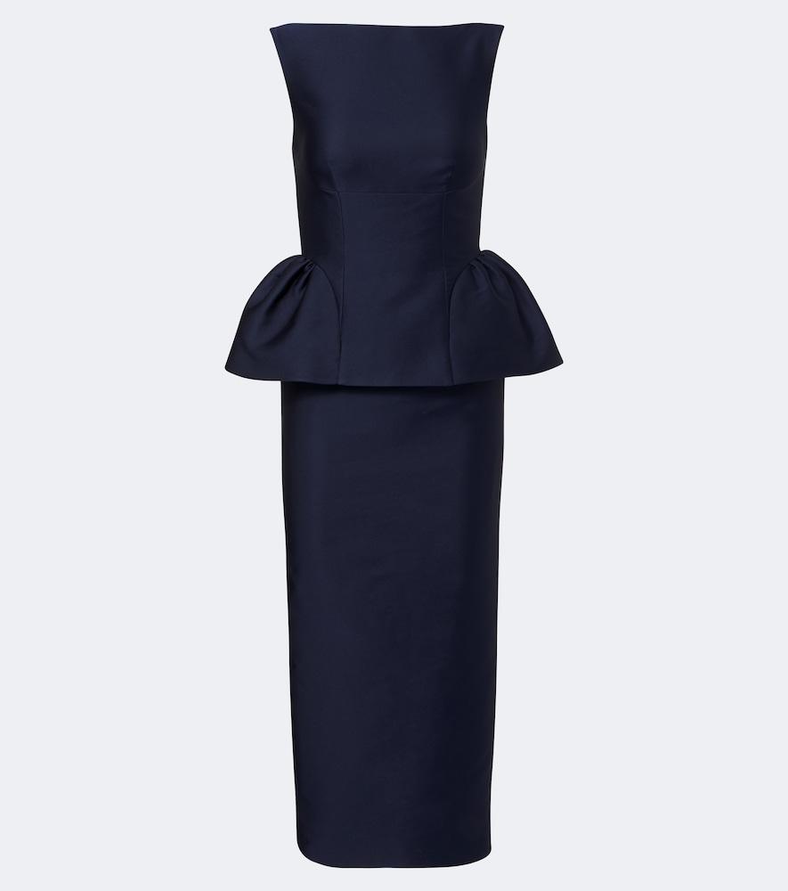 roland mouret peplum taffeta cocktail dress