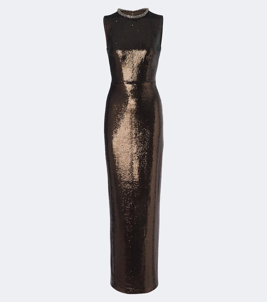 roland mouret sequined embellished gown